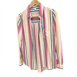 Beachlunchlounge XS striped blouse EUC